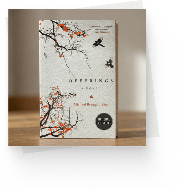Cover of novel "Offerings" by Michael B. Kim.