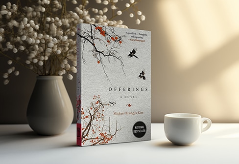 An image of the Offerings A Novel book on a table